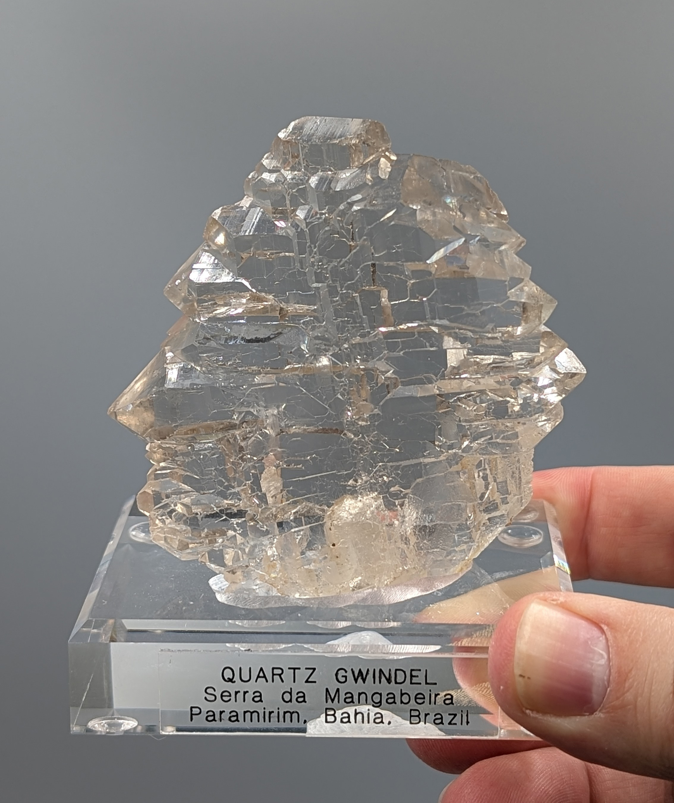 Quartz Gwindel - Museum Grade, Exceptionally Rare Locale (Brazil)