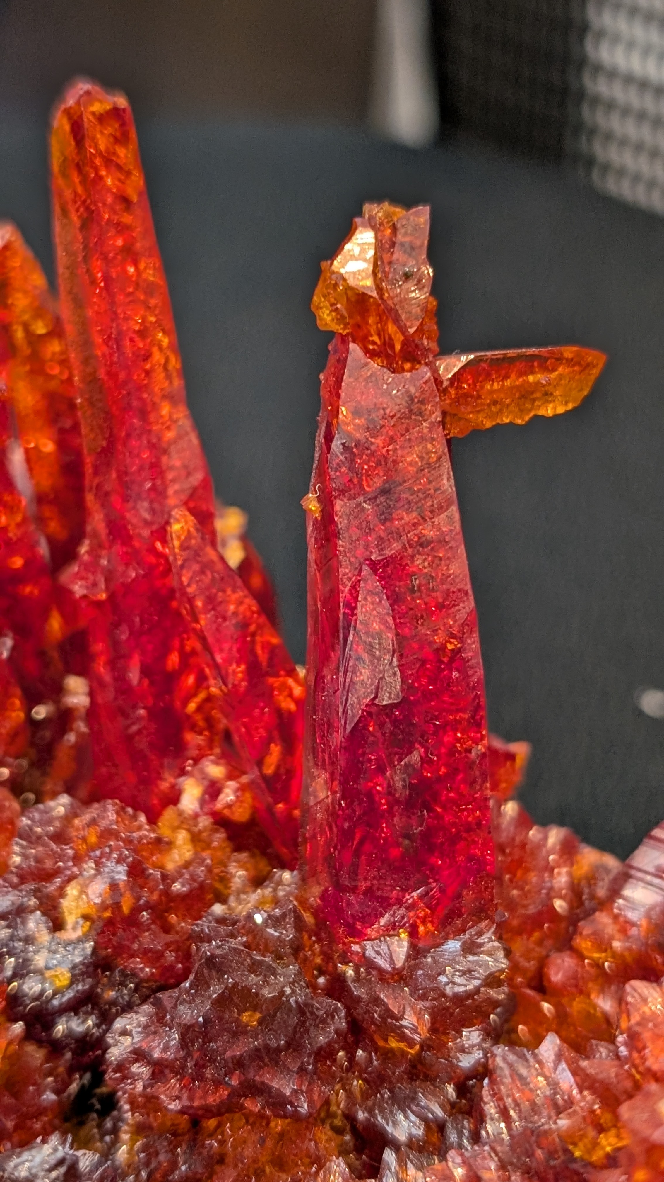 Zincite - Cathedral of Fire, Monumental Crimson Spire Cluster