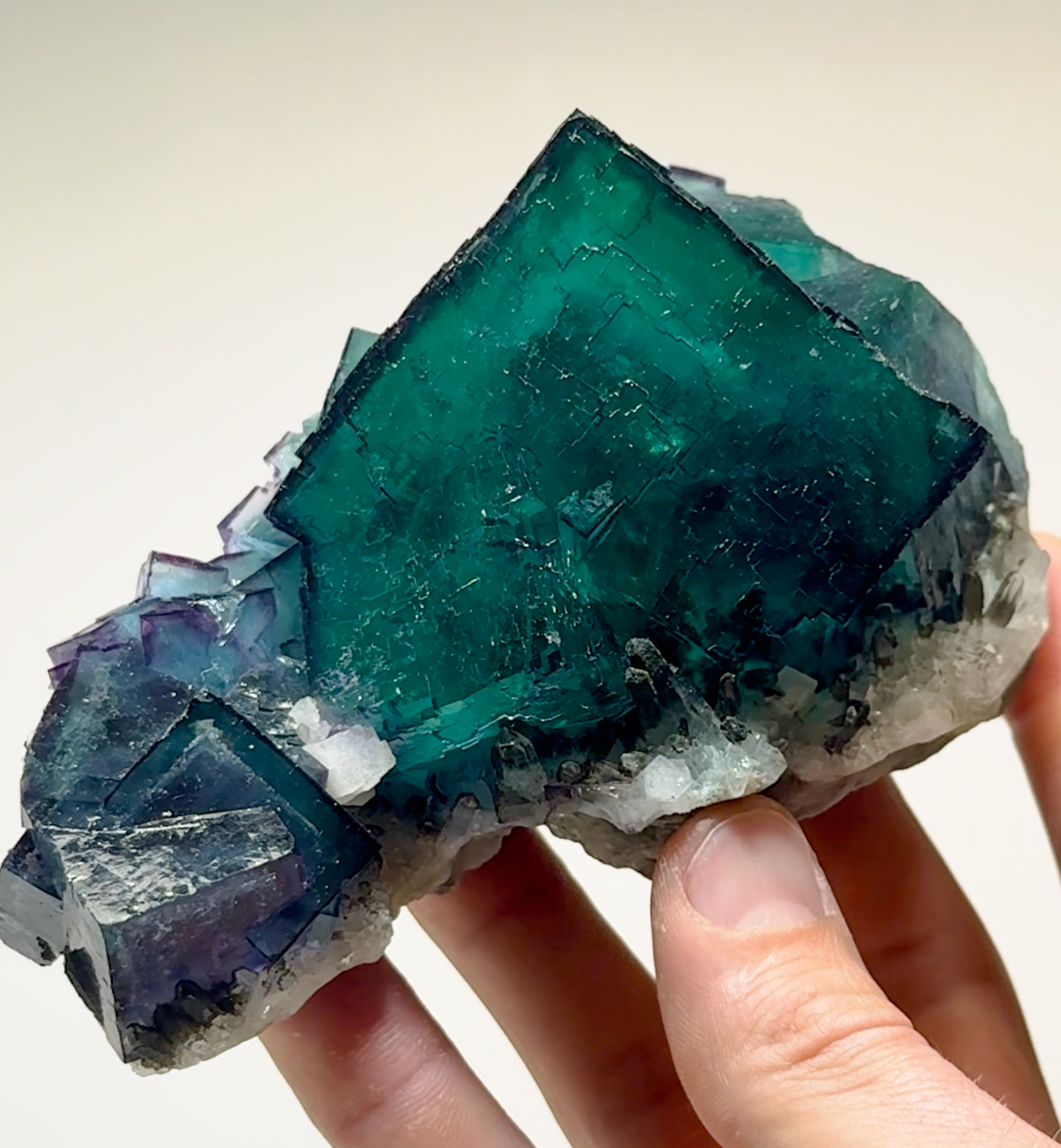 Fluorite – Singular Deep Forest-Green Masterpiece from Small Pocket
