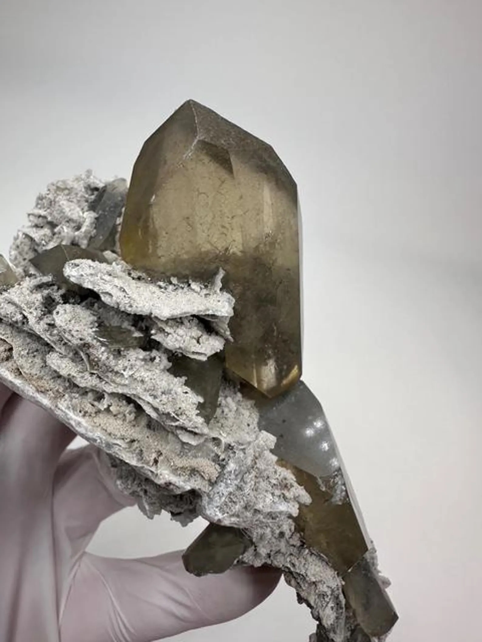 Barite – Gem-Clear Honey-Colored Tabular Crystal Cluster