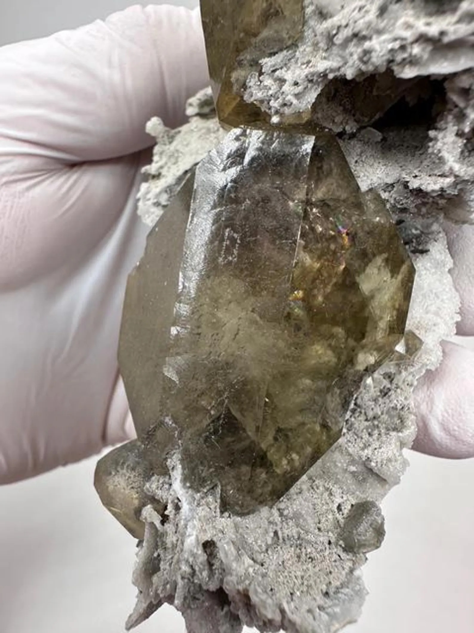 Barite – Gem-Clear Honey-Colored Tabular Crystal Cluster