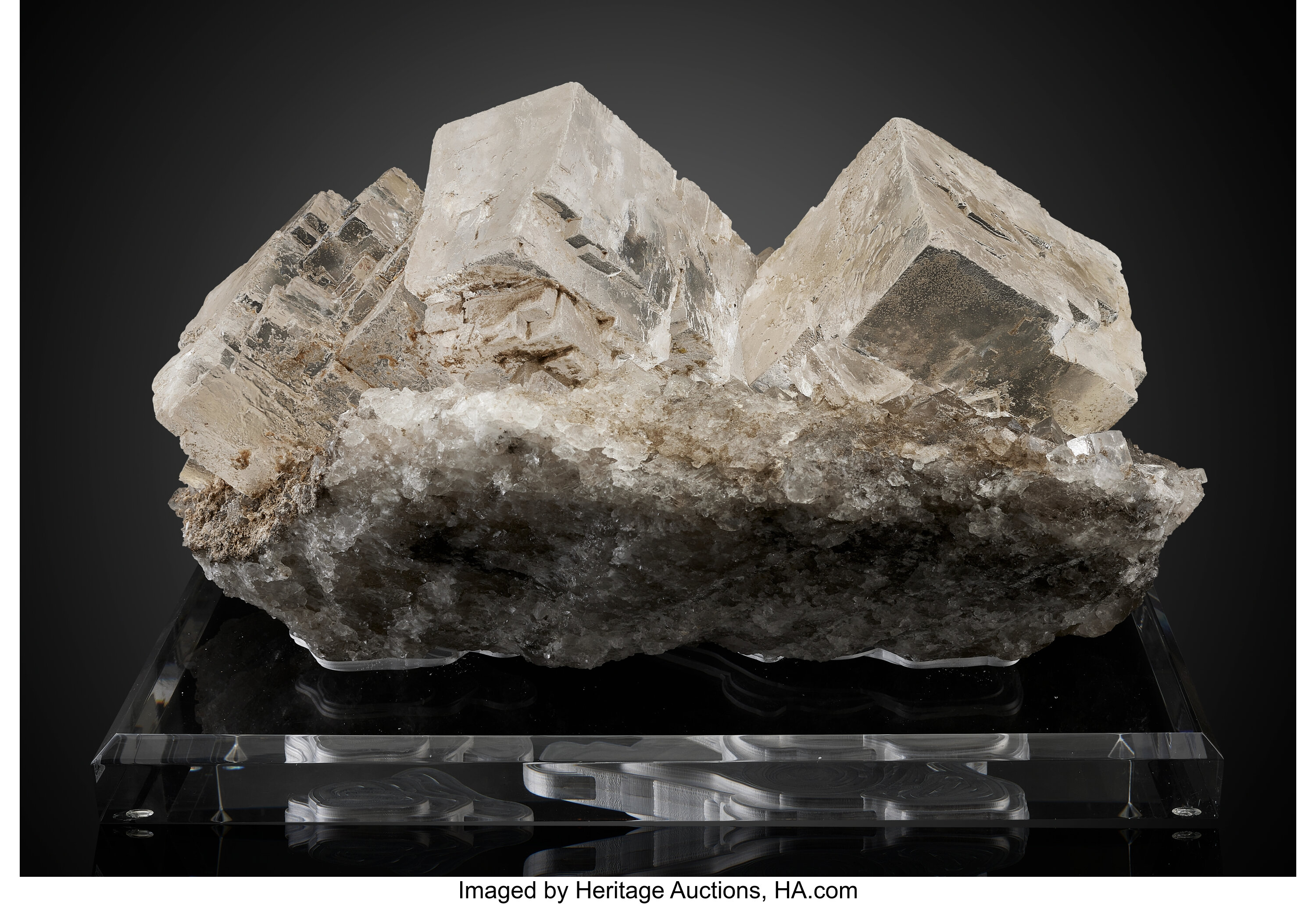 Halite – Monumental, Museum-Scale Cubic Crystals with Exceptional Ice-Clear Transparency,
