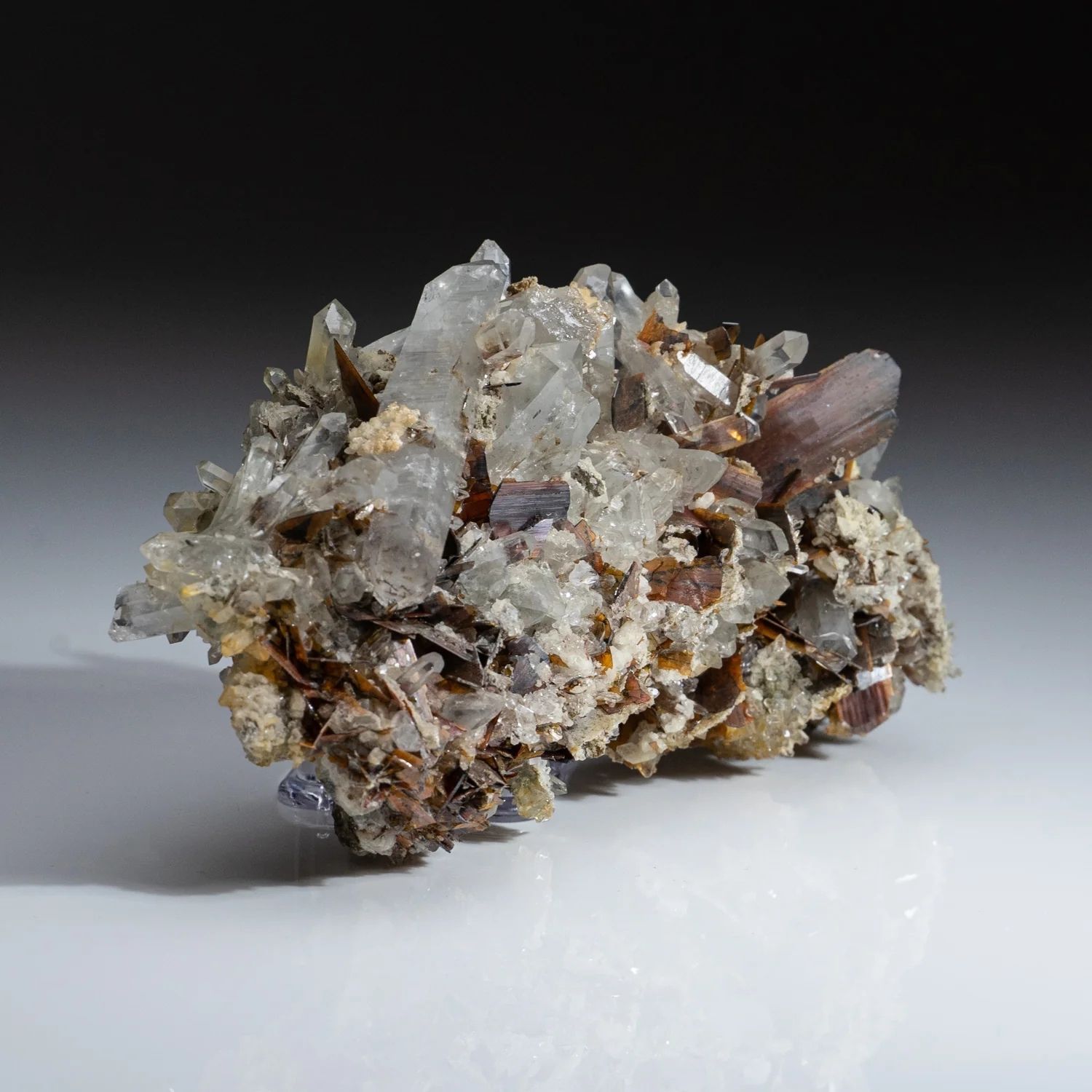 Brookite on Quartz