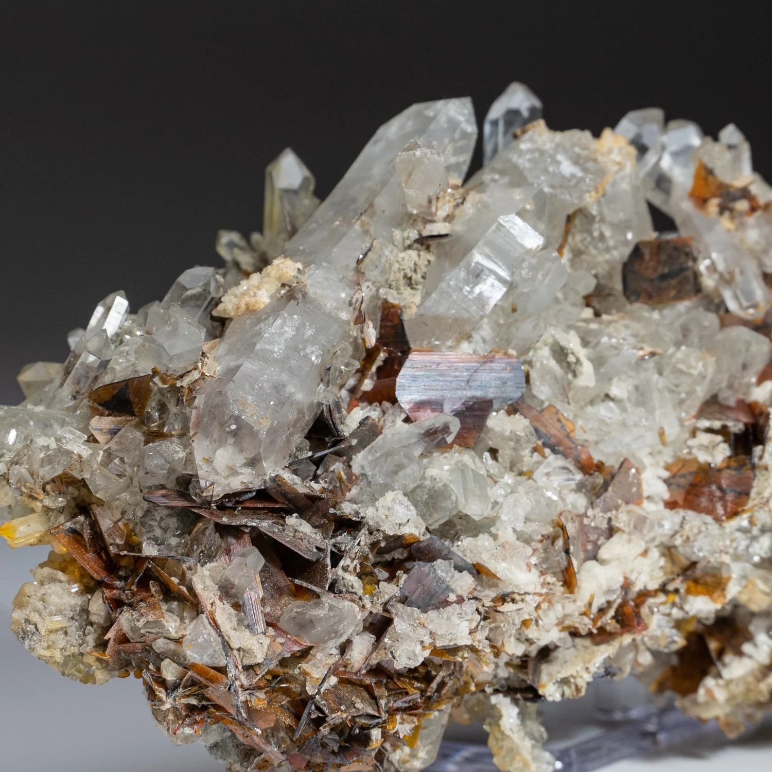 Brookite on Quartz