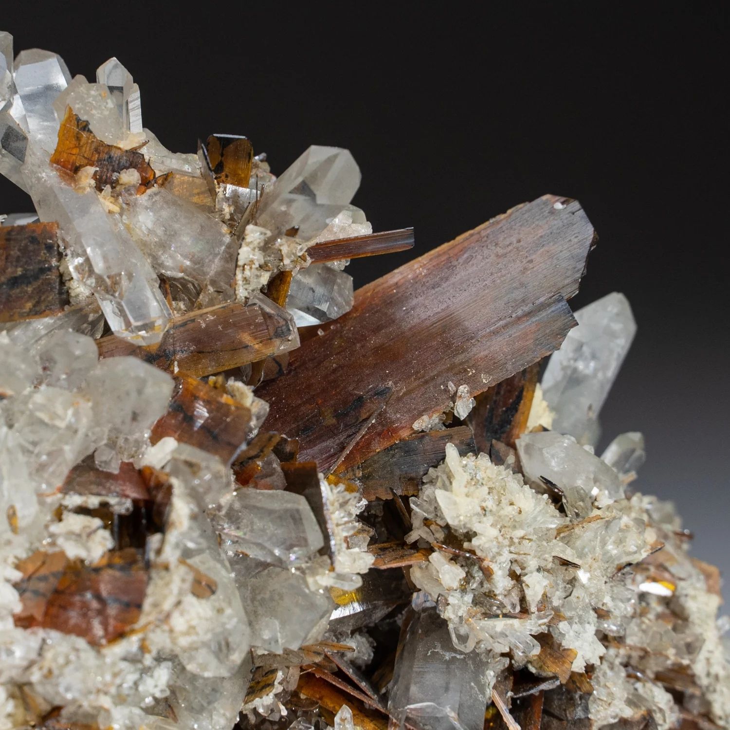Brookite on Quartz
