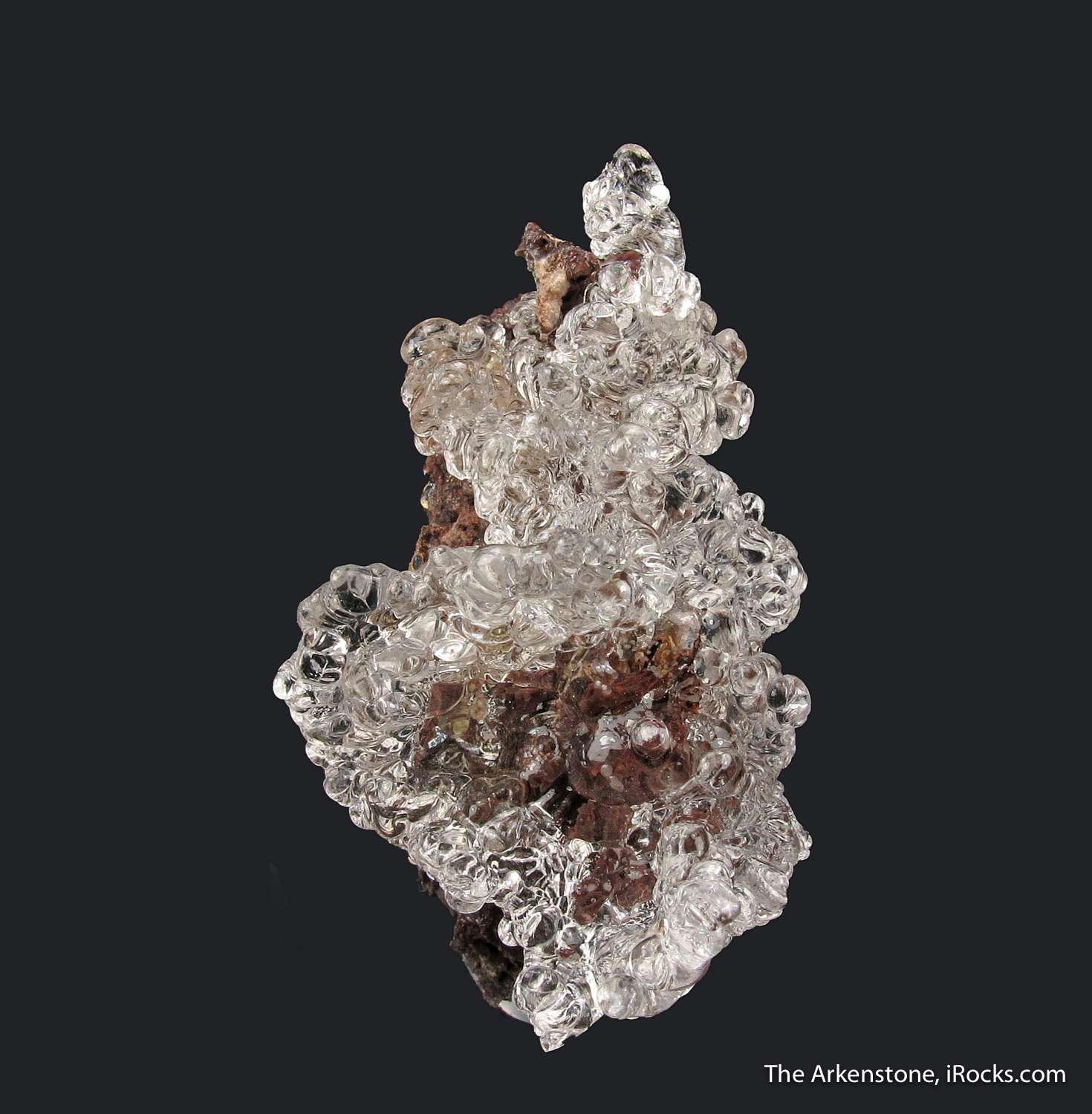 Hyalite Opal - Clear Crystals Exuding Exception Green Under UV