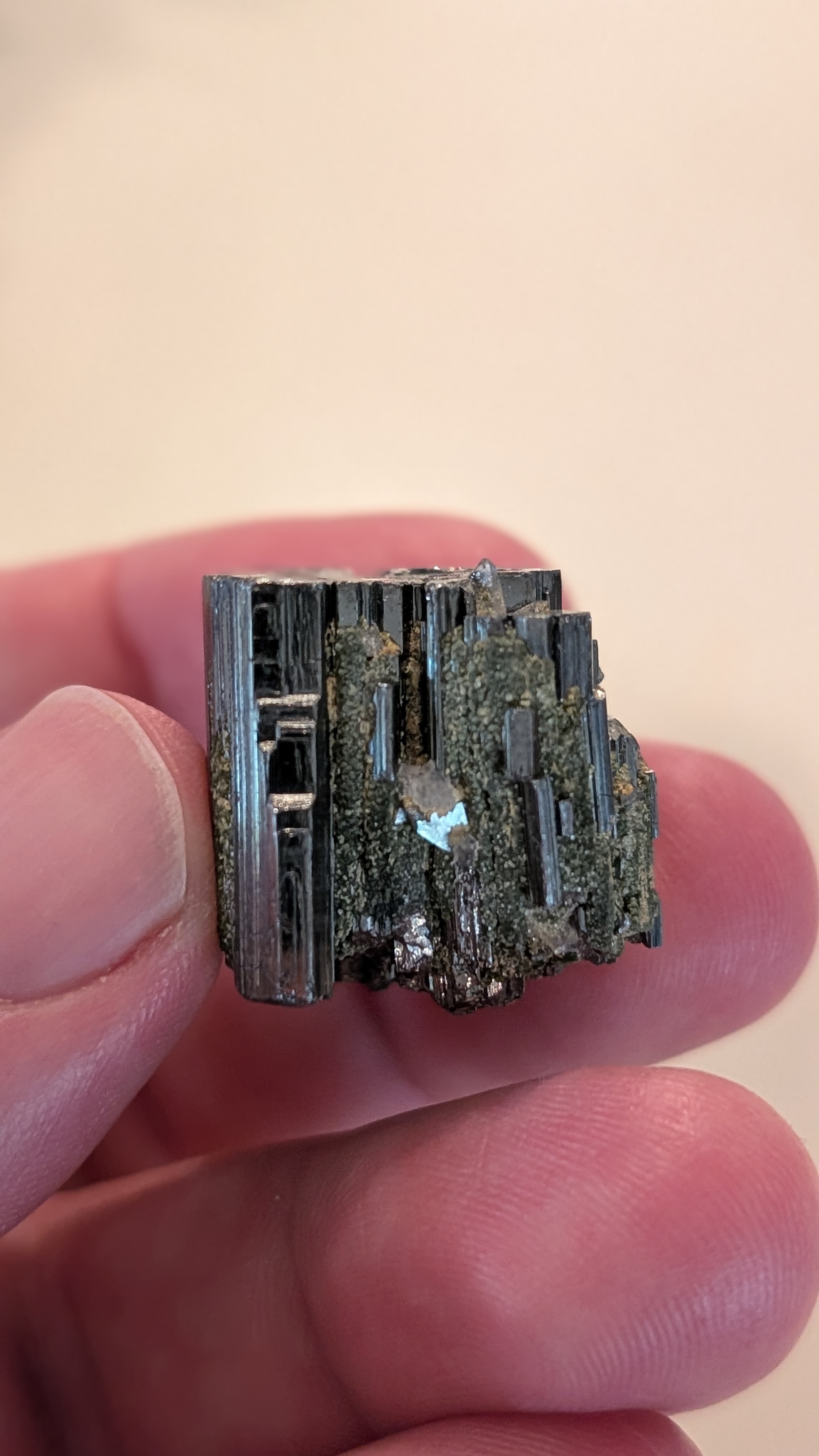 Bournonite with Quartz - Striated Cogwheel Twin with Terminated Quartz, Yaogangxian Mine