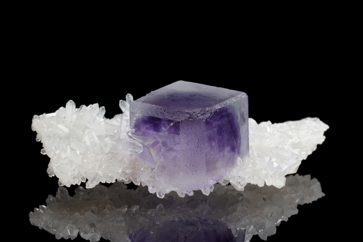 Fluorite on Quartz Matrix - Stunning Phantom-Zoning - China