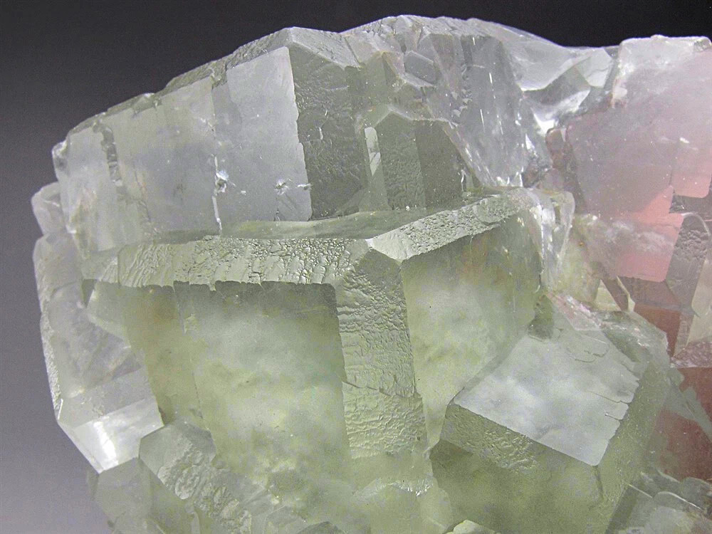 Fluorite - Gem-Clear Pale Green Cluster